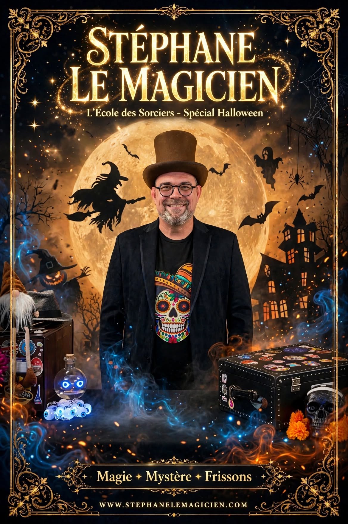 stephane_magicien_halloween_poster